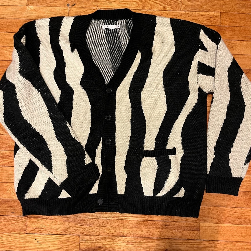 MNML Zebra cardigan